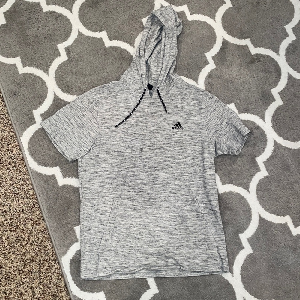 Adidas Mens Short Sleeve Sweatshirt